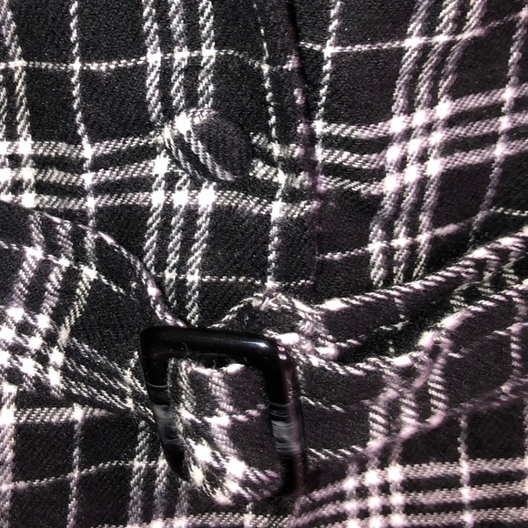 Plaid black and white coat/blazer - Picture 4 of 6